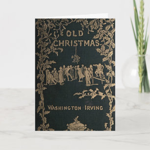 Tarjeta Festiva Viejos Navidades - Washington Irving