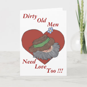 Tarjeta Festiva Viejos sucios Valentine