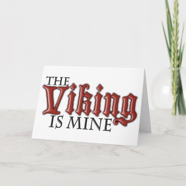Tarjeta Festiva Viking es el mío (Anverso)