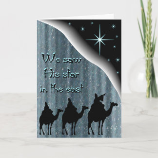 Tarjeta Festiva Vimos su estrella