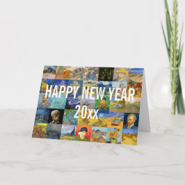 Tarjeta Festiva Vincent van Gogh - Feliz Año Nuevo