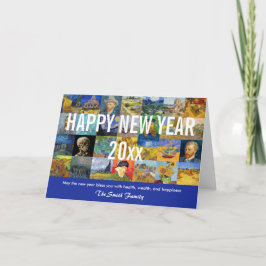 Tarjeta Festiva Vincent van Gogh - Feliz Año Nuevo