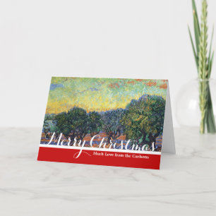 Tarjeta Festiva Vincent Van Gogh Olive Grove Impresionsionism Art