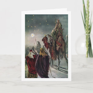 Tarjeta Festiva Viñeta - Estrella de Belén,