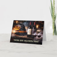 Vino de Halloween Humorístico con Botellas de Vino