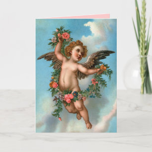 Tarjeta Festiva Vintage Be My Valentcard