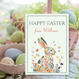 Tarjeta Festiva Vintage Bunny Easter Greet