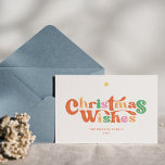 Tarjeta Festiva Vintage Charm Colorful Merry Christmas<br><div class="desc">Transporte de vuelta en el tiempo con la tarjeta de vacaciones "Vintage Charm" colorida Merry Christmas. Este diseño vibrante capta el espíritu de antaño mientras esparce alegría y nostalgia.</div>