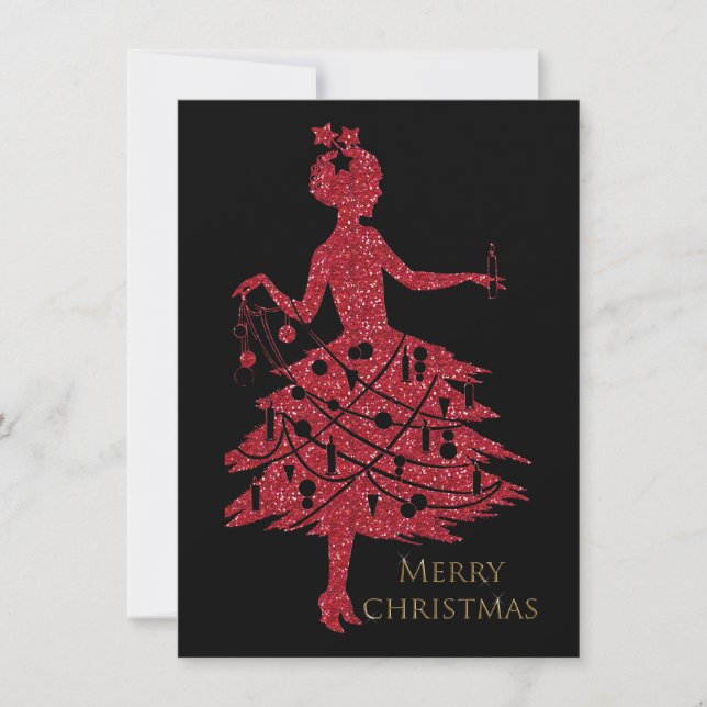 Tarjeta Festiva Vintage Christmas (Anverso)