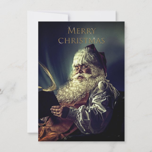 Tarjeta Festiva Vintage Christmas (Anverso)