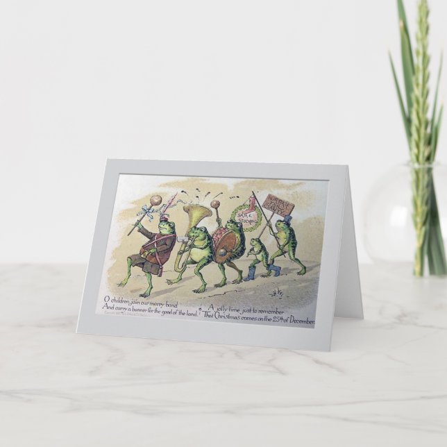 Tarjeta Festiva Vintage Christmas (Anverso)