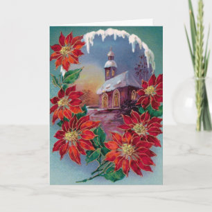 Tarjeta Festiva Vintage Christmas
