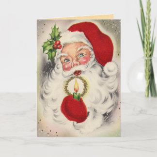 Tarjeta Festiva Vintage Christmas