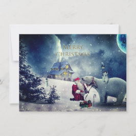Tarjeta Festiva Vintage Christmas