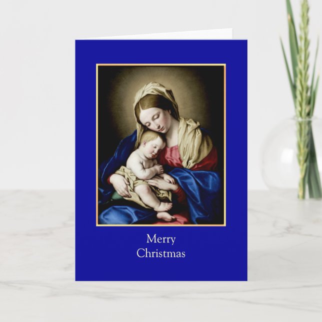 Tarjeta Festiva Vintage Christmas (Anverso)