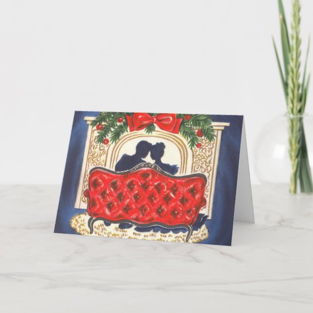 Tarjeta Festiva Vintage Christmas (Anverso)