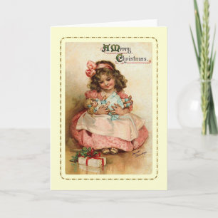 Tarjeta Festiva Vintage Christmas
