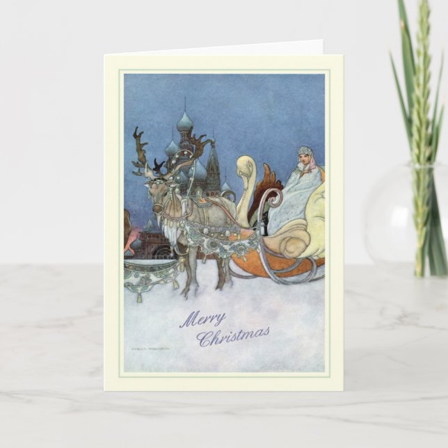 Tarjeta Festiva Vintage Christmas (Anverso)