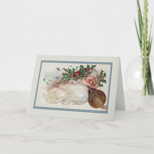 Tarjeta Festiva Vintage Christmas (Anverso)