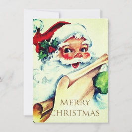 Tarjeta Festiva Vintage Christmas