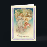 Tarjeta Festiva Vintage Christmas<br><div class="desc">Tarjeta navideña vintage.Esta imagen (u otro archivo multimedia) es de dominio público porque sus derechos de autor han caducado.</div>