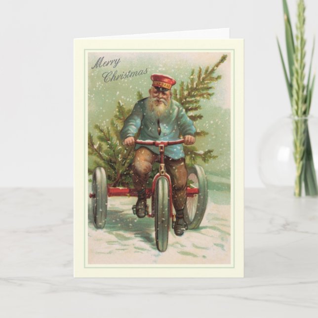 Tarjeta Festiva Vintage Christmas (Anverso)