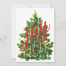 Tarjeta Festiva Vintage Christmas