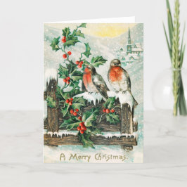 Tarjeta Festiva Vintage Christmas 3