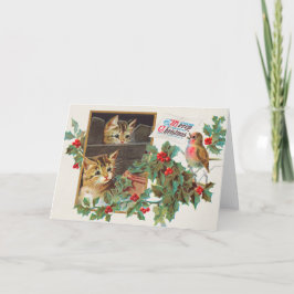 Tarjeta Festiva Vintage Christmas 4