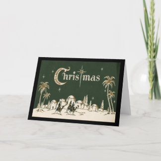 Tarjeta Festiva Vintage Christmas Card