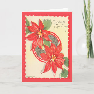 Tarjeta Festiva Vintage Christmas Card