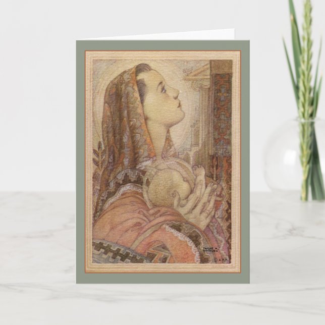 Tarjeta Festiva Vintage Christmas Card (Anverso)