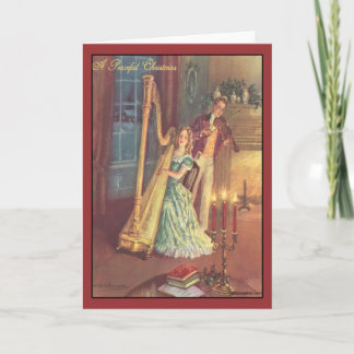 Tarjeta Festiva Vintage Christmas Card