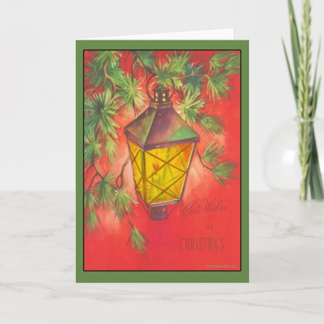 Tarjeta Festiva Vintage Christmas Card (Anverso)