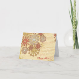 Tarjeta Festiva Vintage Christmas Card