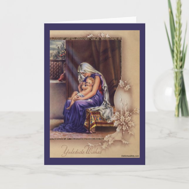 Tarjeta Festiva Vintage Christmas Card (Anverso)