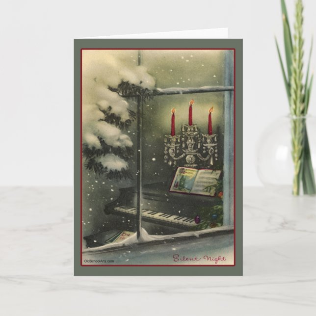 Tarjeta Festiva Vintage Christmas Card (Anverso)