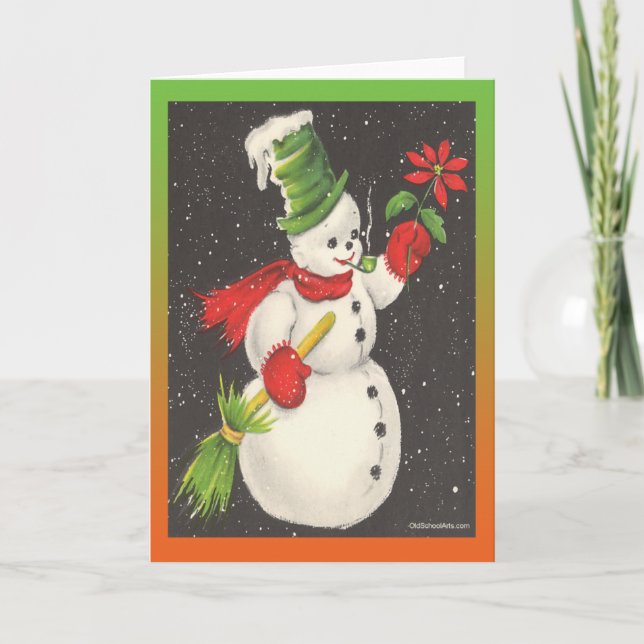 Tarjeta Festiva Vintage Christmas Card (Anverso)