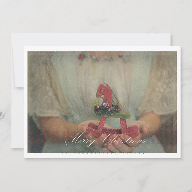 Tarjeta Festiva Vintage Christmas Card (Anverso)