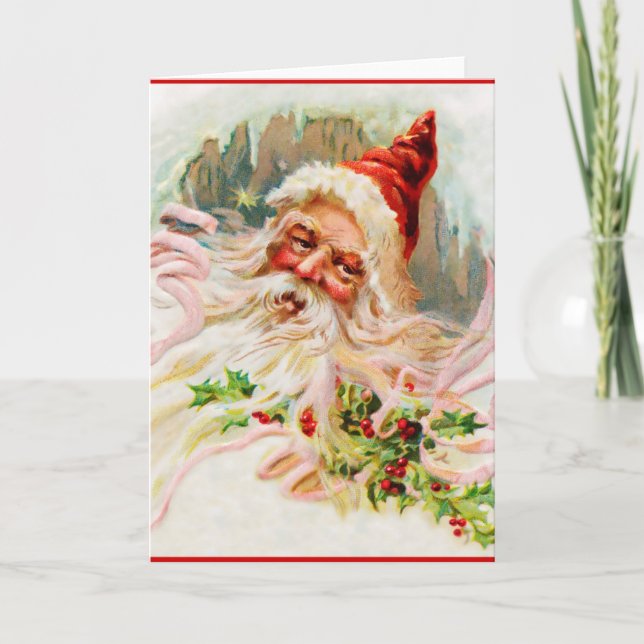 Tarjeta Festiva Vintage Christmas Card (Anverso)