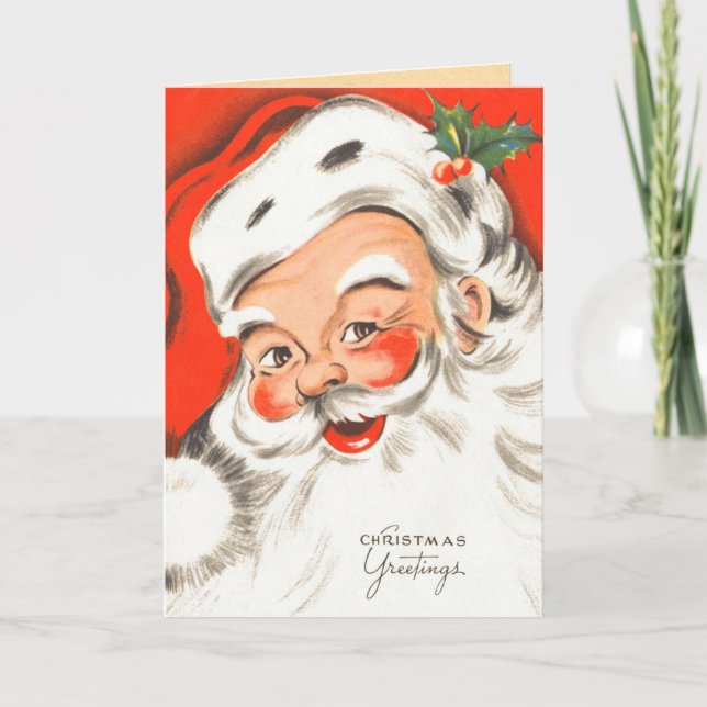 Tarjeta Festiva Vintage Christmas Card (Anverso)