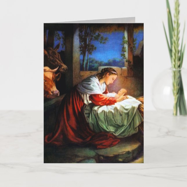 Tarjeta Festiva Vintage Christmas Card 1 (Anverso)