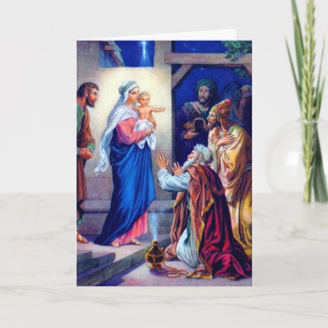 Tarjeta Festiva Vintage Christmas Card 2 (Anverso)