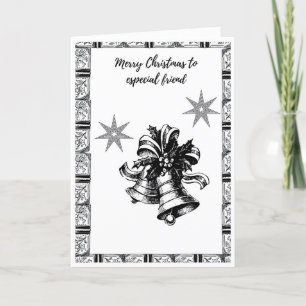 Tarjeta Festiva "Vintage Christmas Card for Special Friend
