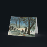 Tarjeta Festiva Vintage Christmas, Central Park en Winter Glackens<br><div class="desc">Tarjetas de Navidad fáciles de personalizar, sólo tienes que añadir tu propio mensaje especial! Central Park en invierno (c.1905) de William Glackens. Glackens era un pintor realista muy influenciado por el impresionismo. Este bonito cuadro de arte impresionista es un antiguo diseño navideño de Feliz Navidad en el que los niños...</div>