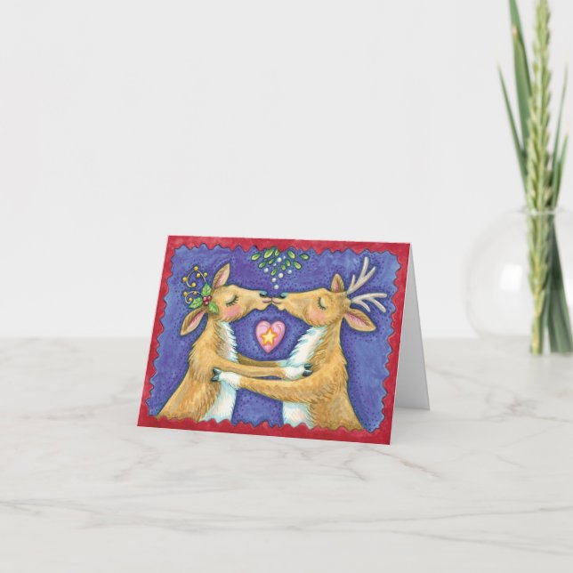 Tarjeta Festiva Vintage Christmas Gracias (Anverso)