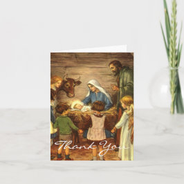 Tarjeta Festiva Vintage Christmas Gracias