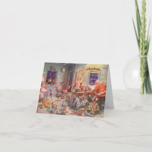 Tarjeta Festiva Vintage Christmas Gracias