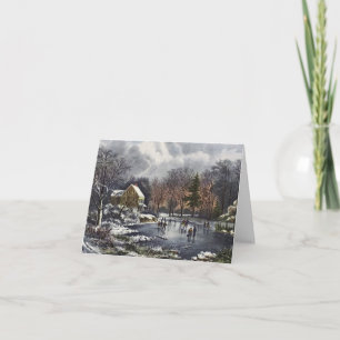 Tarjeta Festiva Vintage Christmas Gracias