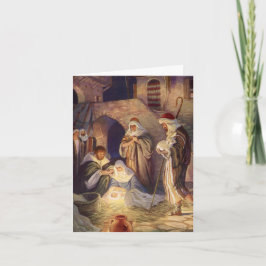 Tarjeta Festiva Vintage Christmas Gracias